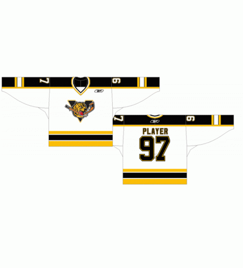 Custom QMJHL Victoriaville Tigres 1999 09 Hockey Jersey Home White